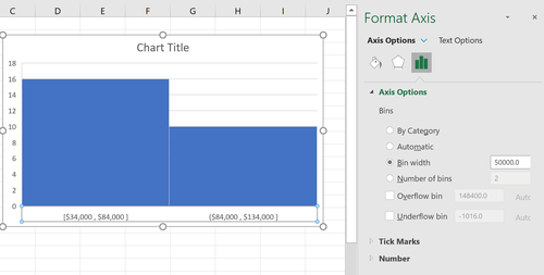 Bin-Breite in Excel ändern