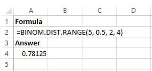 Binomialverteilung im Excel-Beispiel