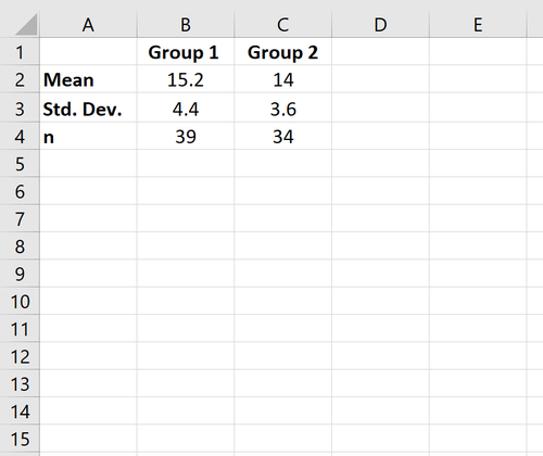 Zusammenfassungsdaten in Excel