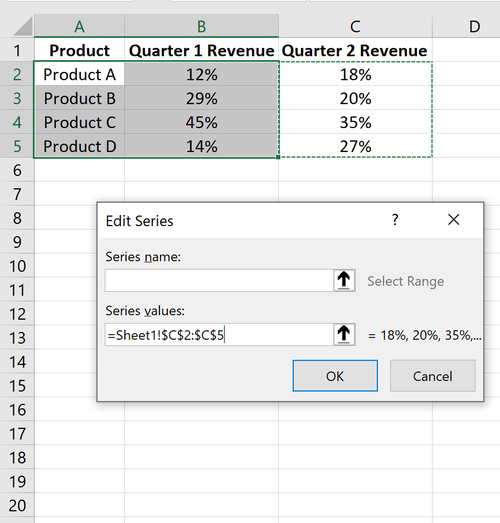 Werte eintragen in Excel
