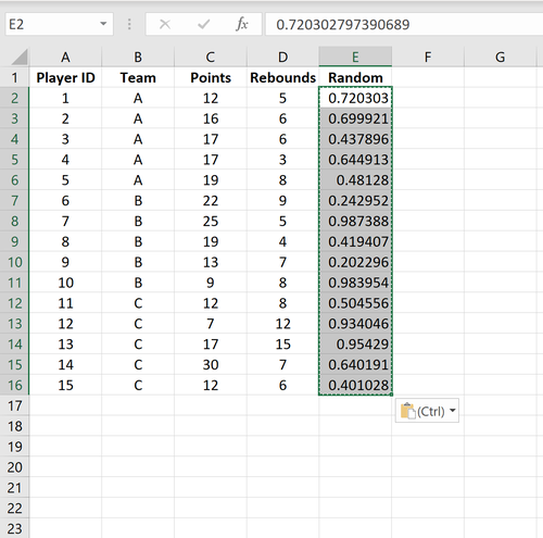 So führen Sie stratifizierte Stichproben in Excel durch (Schritt für ...