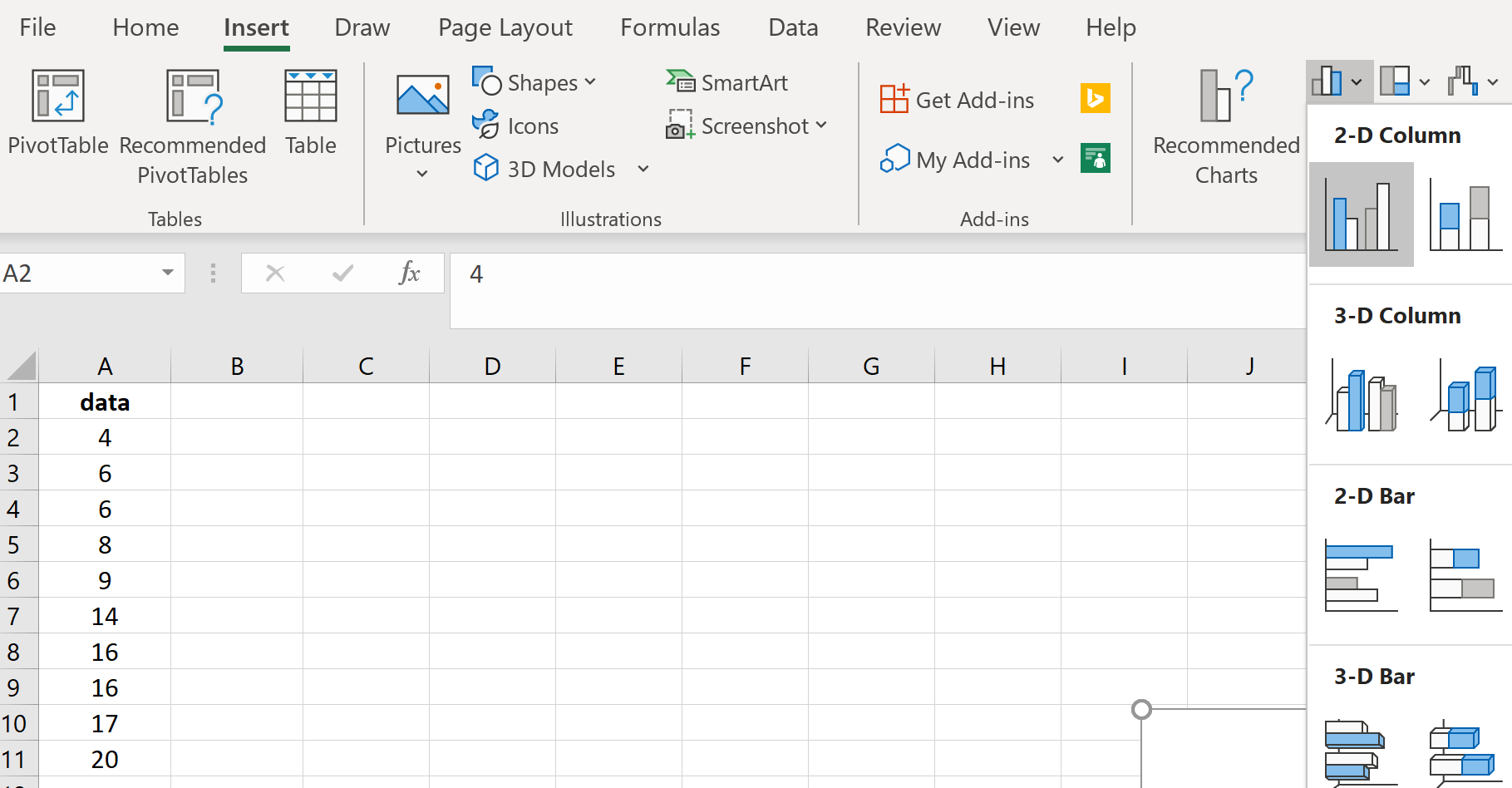 Hinzufügen von Fehlerbalken zu Diagrammen in Excel ...